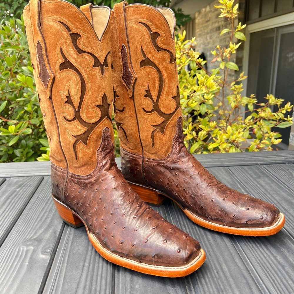 Brand New With Box - Lucchese Nopales Ostrich Boots